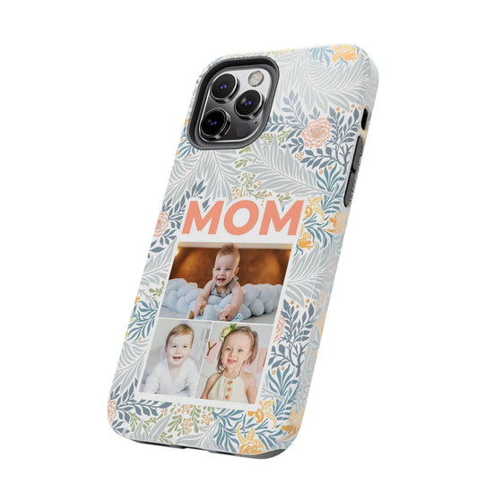 Custom Photo Collage iPhone Case for Mom - Floral Design - PC001