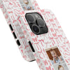 Custom Tough Phone Case - Best Mom Ever with Pink Bows - PC016