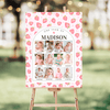 Editable Berry First Birthday Photo Poster Strawberry BF03