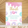 Editable Sweet One Birthday Thank You Card D001
