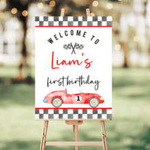  Editable Fast One Birthday Welcome Sign R303