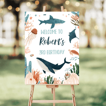  Editable Under The Sea Welcome Sign US01