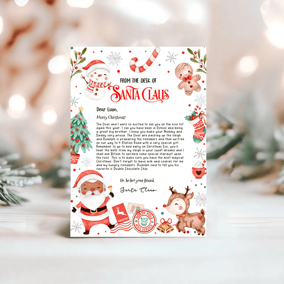 Editable Letter From Santa SL112