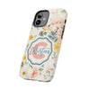 Personalized Floral Tough Phone Case - Customized with Name | Durable Protection - PC013