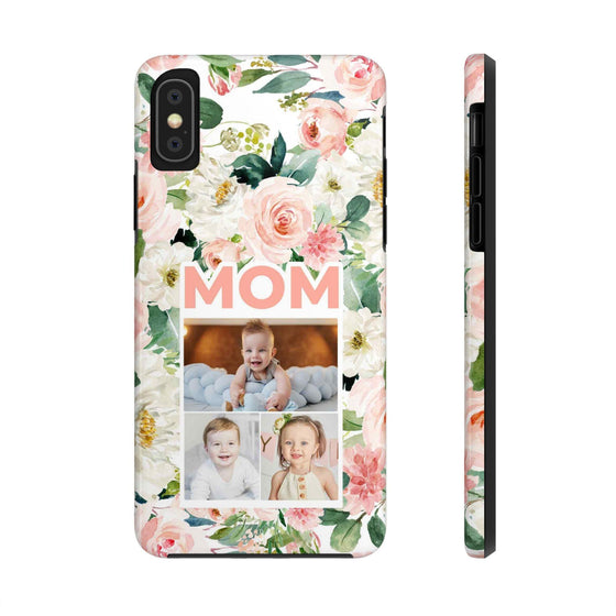 Floral Mom Phone Case with Custom Photo Slots - Perfect Gift for Mother's Day - PC023