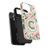 Personalized Floral Phone Case - Custom Tough Case with Name - PC025