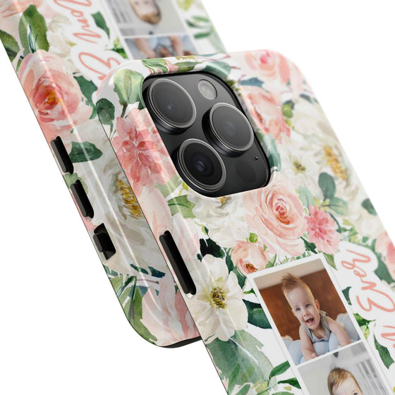 Custom Floral Tough Phone Case - Best Mom Ever - PC024