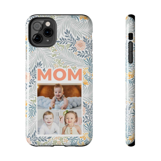 Custom Photo Collage iPhone Case for Mom - Floral Design - PC001