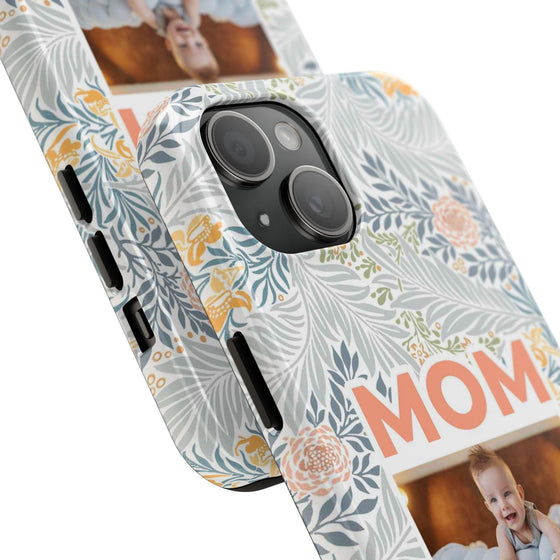 Custom Photo Collage iPhone Case for Mom - Floral Design - PC001