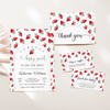 Editable Strawberry Baby Shower Set BS07