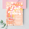 Editable Five Is A Vibe Birthday InvitationG305