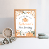 Editable Our Little Pumpkin Welcome Sign PB001