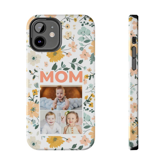 Customized Floral Photo Tough Phone Case for Mom - PC009