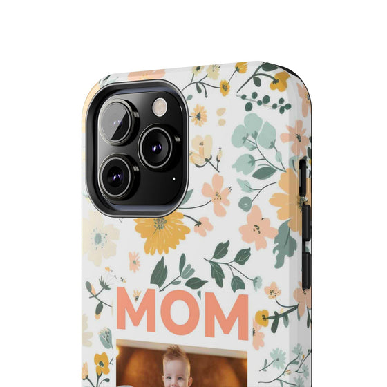 Customized Floral Photo Tough Phone Case for Mom - PC009