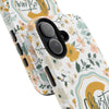 Personalized Floral Tough Phone Case - Custom Name Design - PC007