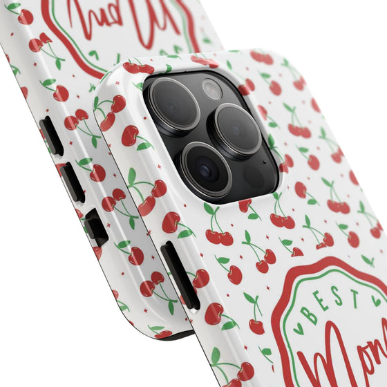 Best Mom Ever Cherry Pattern Tough Phone Case - PC022