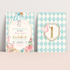 Editable Alice In Onederland Invitation A301
