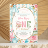 Editable Alice In Onederland Invitation A601