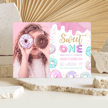  Editable Sweet One Birthday Invitation D001