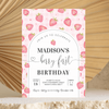 Editable Berry First Birthday Invitation Strawberry BF03