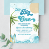 Editable Boy The Big One Surfing Invitation BO1