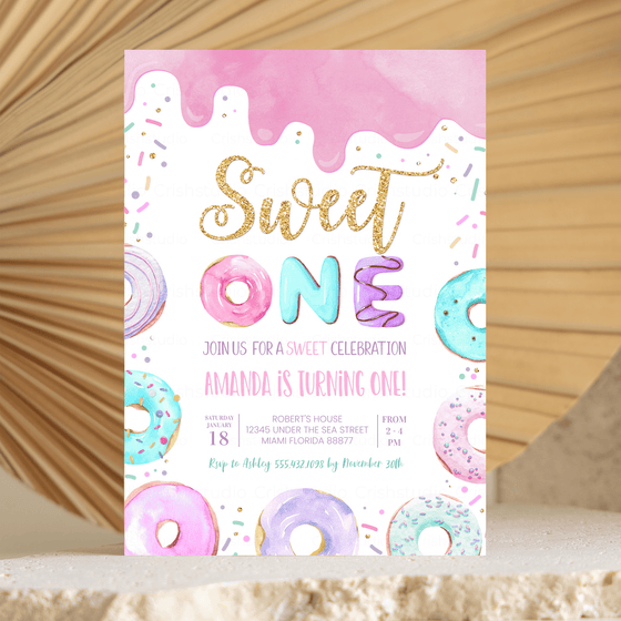 Editable Sweet One Birthday Package D001