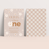 Editable Daisy First Birthday Invitation D101