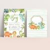 Editable Dinosaur Baby Shower Invitation DI101