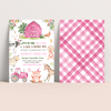Editable Farm Birthday Invitation F102