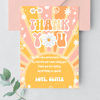 Editable Groovy Thank you card G114