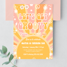  Editable Groovy Birthday Invitation G116