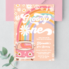 Editable Let's Get Groovy Birthday Invitation G201