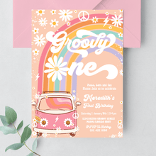  Editable Let's Get Groovy Birthday Invitation G201