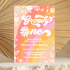 Editable Groovy One Birthday Invitation G401