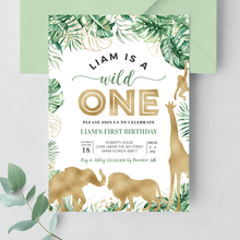  Editable Wild One Birthday Invitation J01
