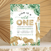 Editable Wild One Birthday Invitation J01