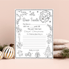 Letter To Santa Printable Coloring LTS101