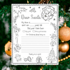 Letter To Santa Printable Coloring LTS101