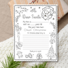 Letter To Santa Printable Coloring LTS101