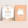 Editable Pumpkin Baby Shower Invitation P001