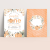 Editable Our Little Pumpkin Birthday Invitation PB001