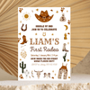 Editable My First Rodeo Invitation R001