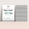 Editable TWO Fast Birthday Invitation Race Car Invitation R101