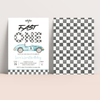 Editable Fast ONE Birthday Invitation R202