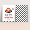 Editable TWO Fast Birthday Invitation R403