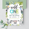 Editable Wild One Birthday Invitation S101