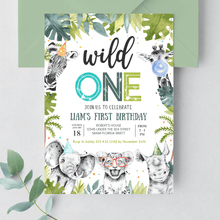  Editable Wild One Birthday Invitation S101