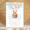 Editable We Can Bearly Wait Baby Shower Invitation T201