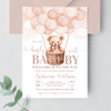 Editable We Can Bearly Wait Baby Shower Invitation T401