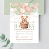 Editable We Can Bearly Wait Baby Shower Invitation T501